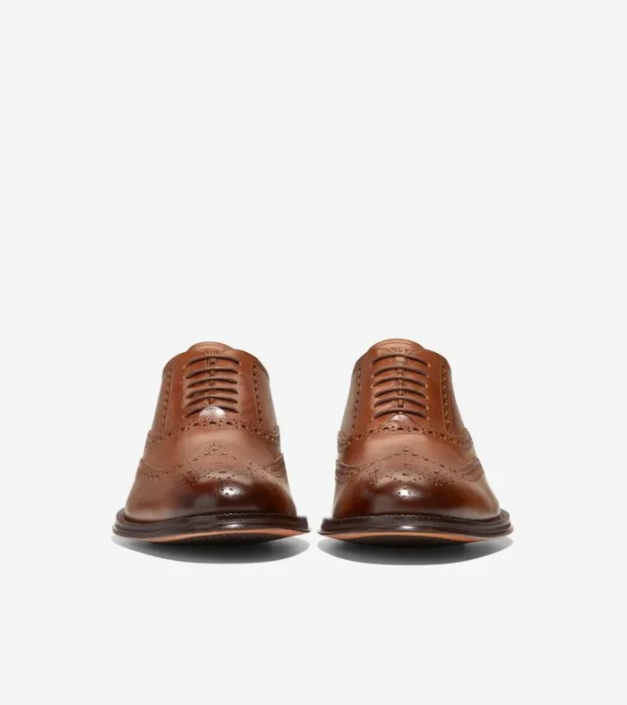 Dress Shoes Men Cole Haan Modern Classics Wingtip Oxford British Tandark Chocolate