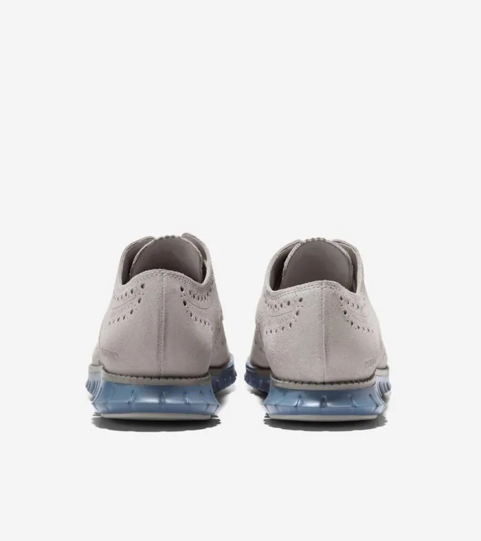 Dress Shoes Men Cole Haan ZERGRAND Wingtip Oxford Harbor Mistblue