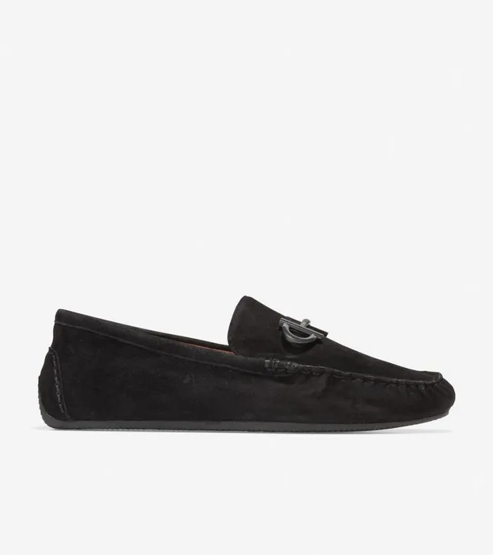 Dress Shoes Women Cole Haan Tully Driver Black Suede