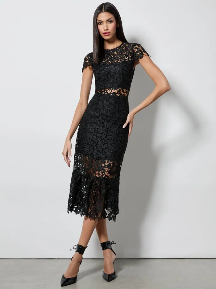 Dresses Women Alice Olivia Clover Open Back Dress Black