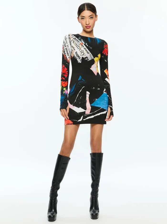 Dresses Women Alice Olivia Delora Mini Dress Azalea Floral