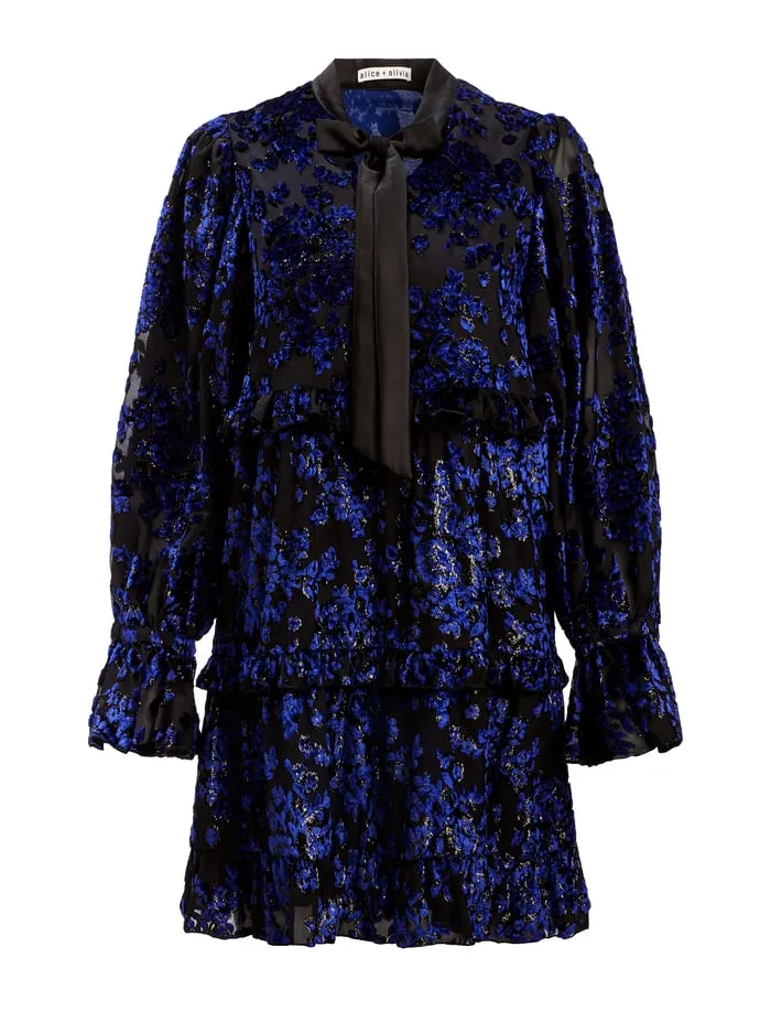 Dresses Women Alice Olivia Moranne Tunic Dress Midnight Blue
