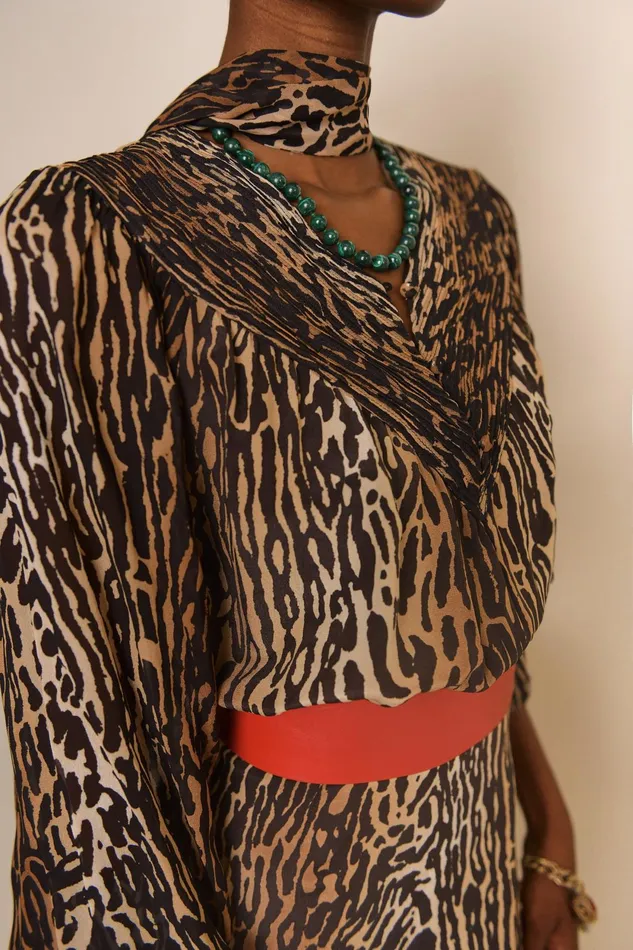 Dresses Women RIXO Bette Bohemia Leopard Dresses Women RIXO Bette Bohemia Leopard