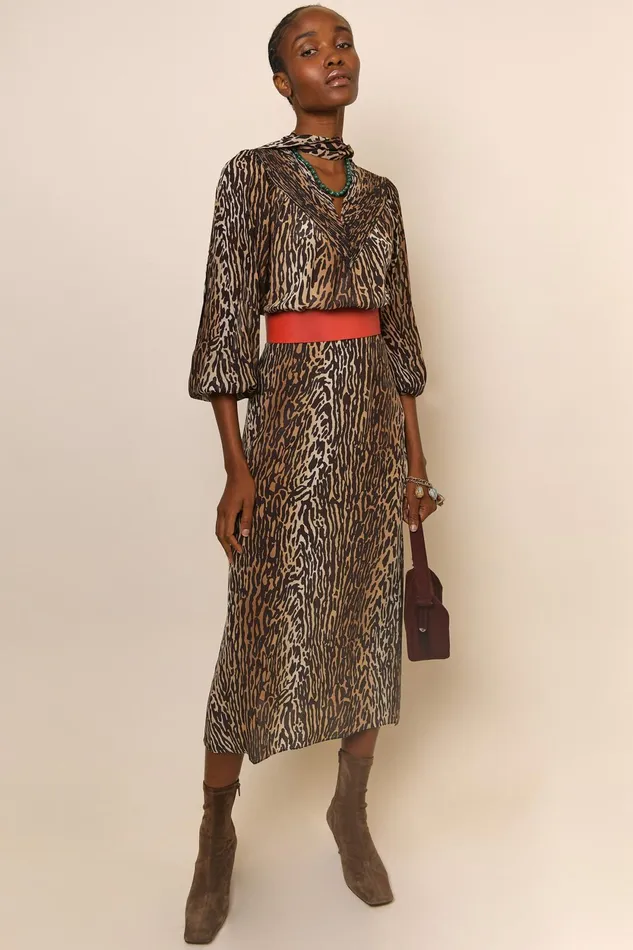 Dresses Women RIXO Bette Bohemia Leopard Dresses Women RIXO Bette Bohemia Leopard