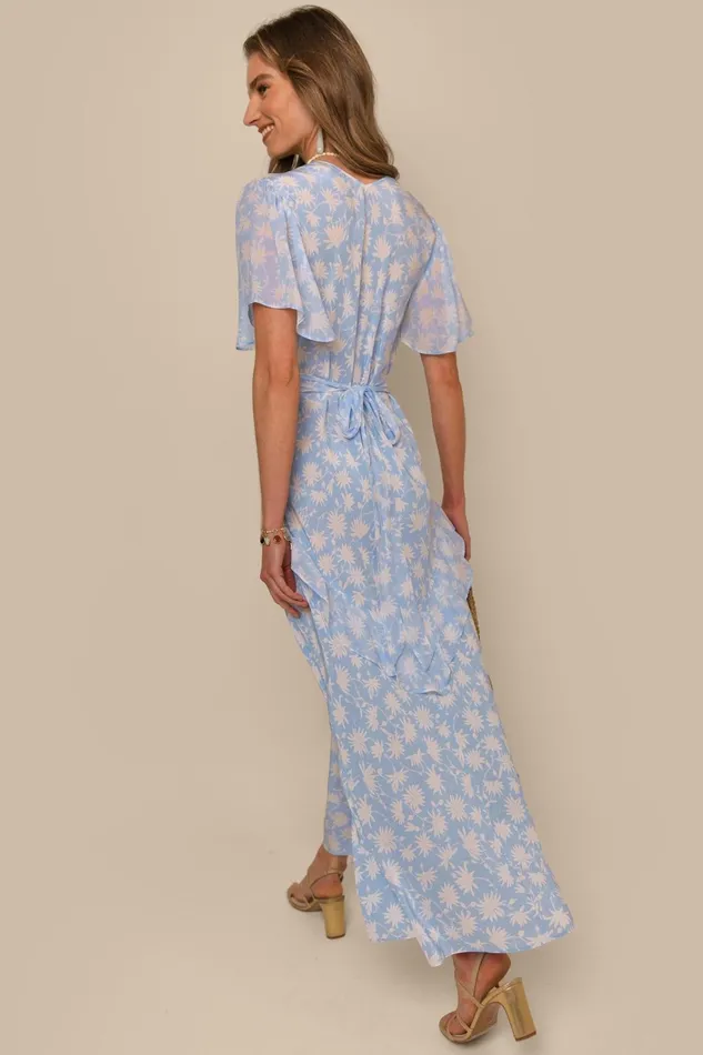 Dresses Women RIXO Evie Vintage Daisy Blue