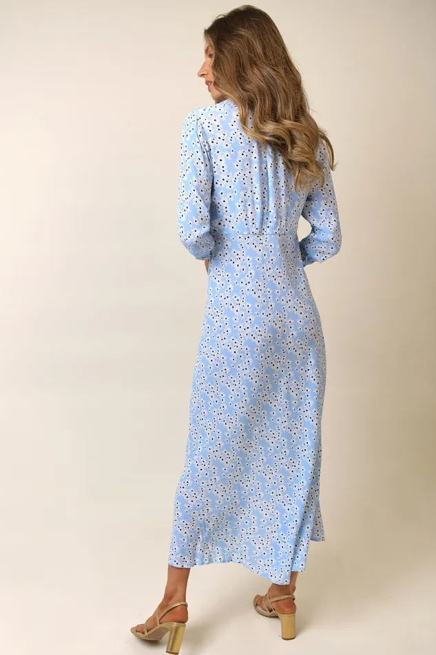 Dresses Women RIXO Katie Steel Blue Daisy Dresses Women RIXO Katie Steel Blue Daisy