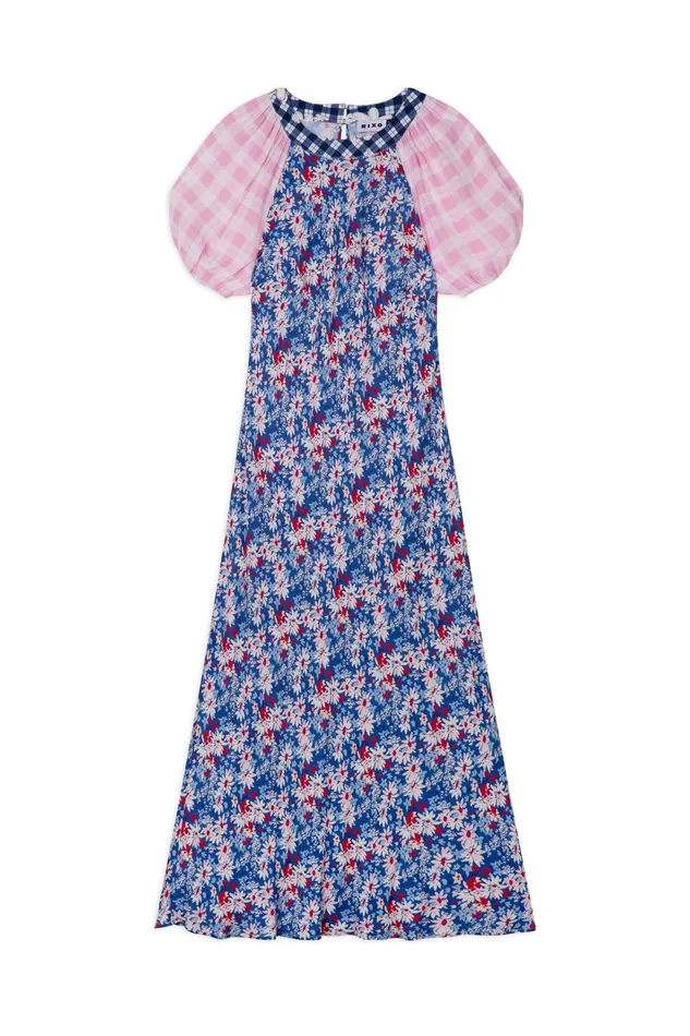 Dresses Women RIXO Medora Blue Daisy Trail Mix Dresses Women RIXO Medora Blue Daisy Trail Mix