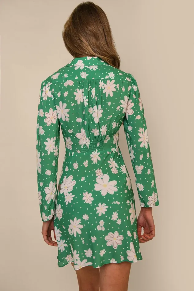 Dresses Women RIXO Renata Green Daisy Dream Dresses Women RIXO Renata Green Daisy Dream