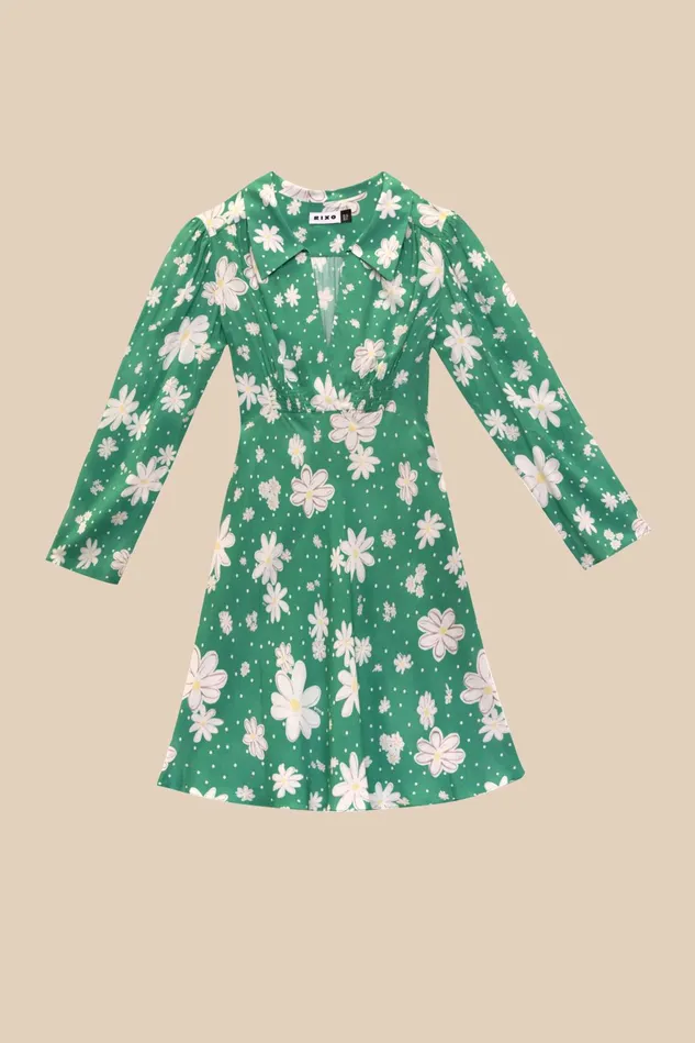 Dresses Women RIXO Renata Green Daisy Dream Dresses Women RIXO Renata Green Daisy Dream