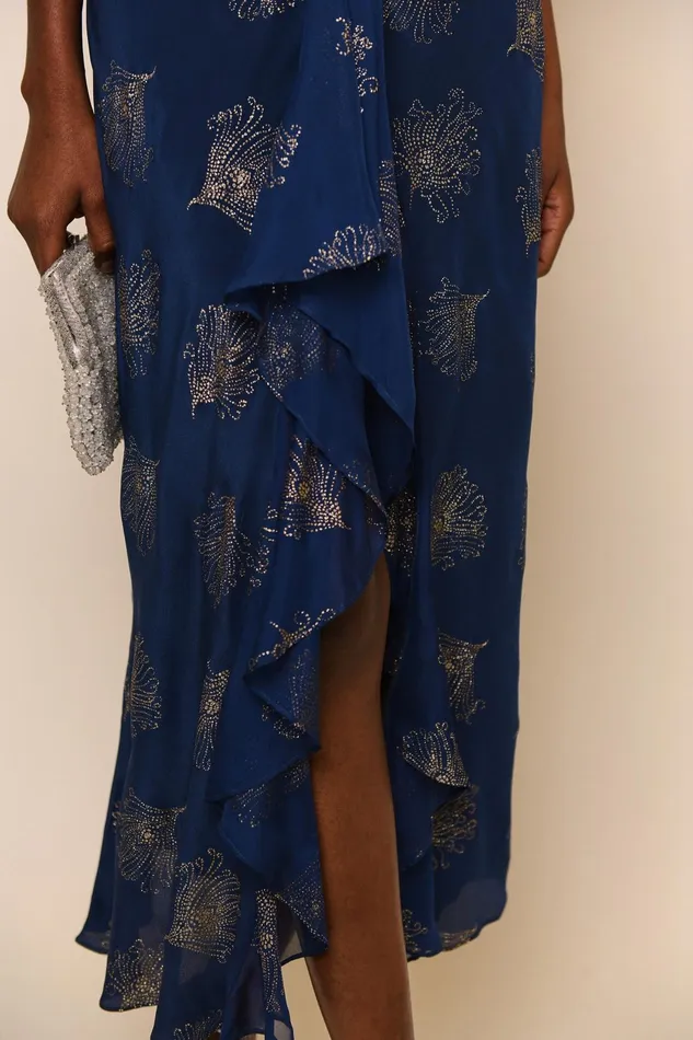 Dresses Women RIXO Rose Midnight Glitter Feather Dresses Women RIXO Rose Midnight Glitter Feather