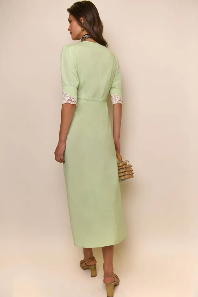 Dresses Women RIXO Simone Green Dresses Women RIXO Simone Green