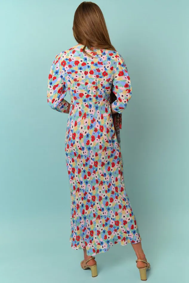 Dresses Women RIXO Zadie Spring Ink Floral Dresses Women RIXO Zadie Spring Ink Floral