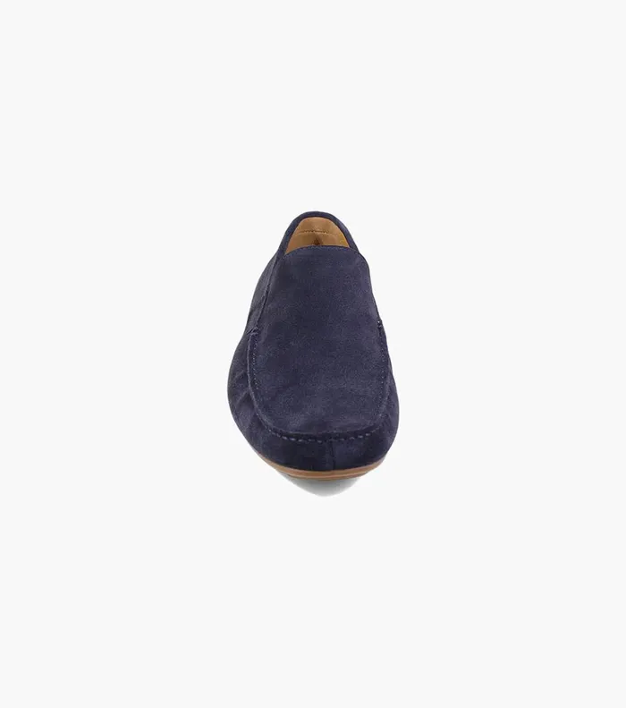 Dubino Moc Toe Venetian Slip On Navy Suede Men Florsheim Dress Shoes