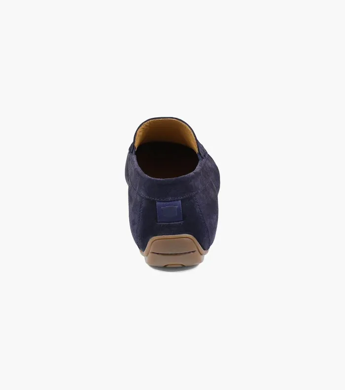 Dubino Moc Toe Venetian Slip On Navy Suede Men Florsheim Dress Shoes