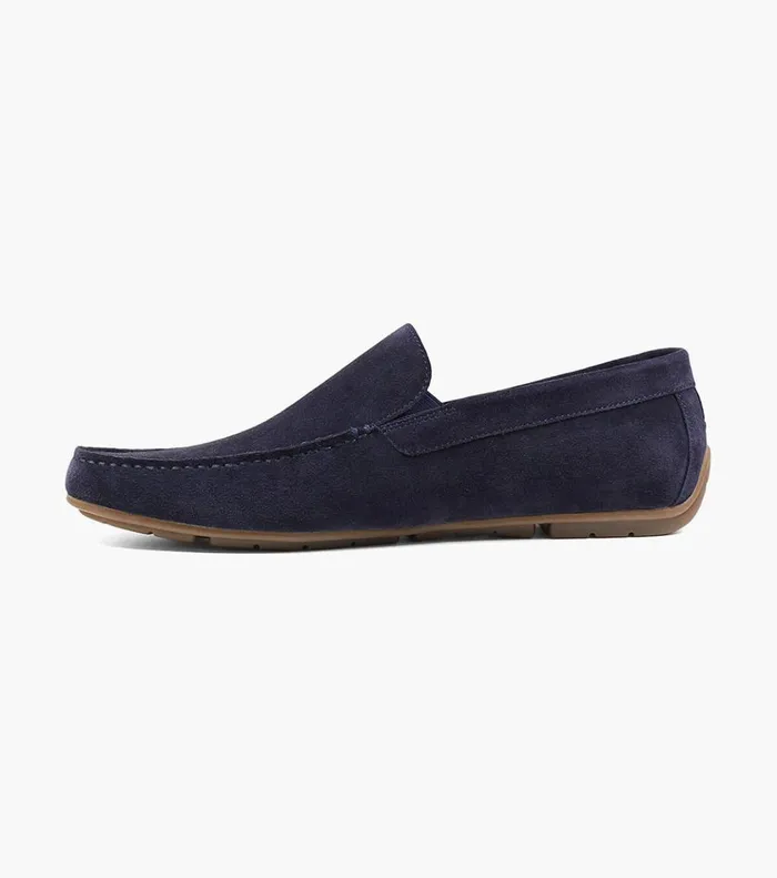 Dubino Moc Toe Venetian Slip On Navy Suede Men Florsheim Dress Shoes