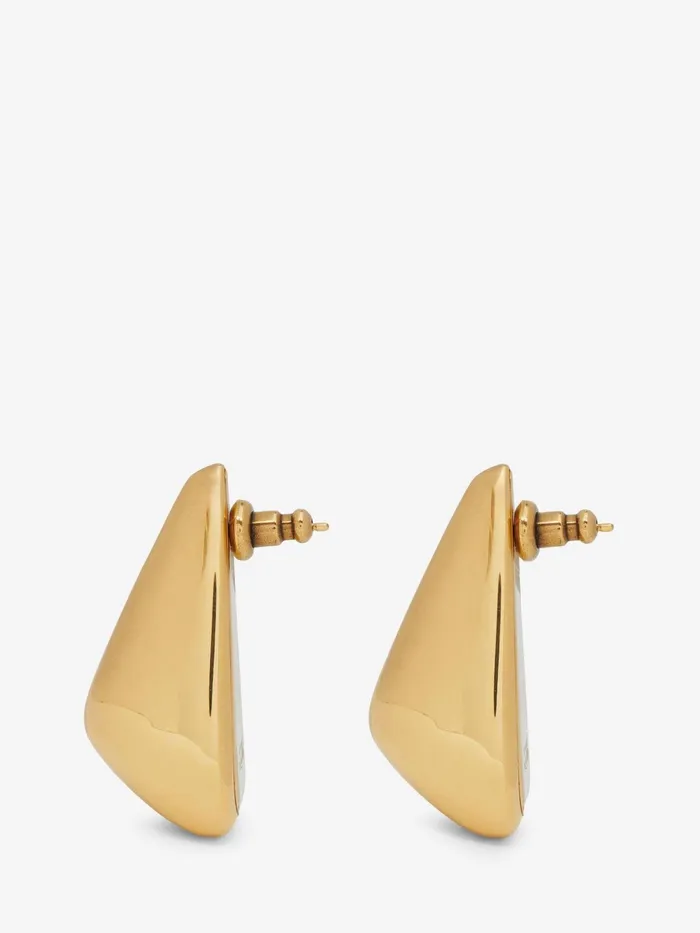 Earrings Women Alexander McQueen Claw Earrings Antique Gold