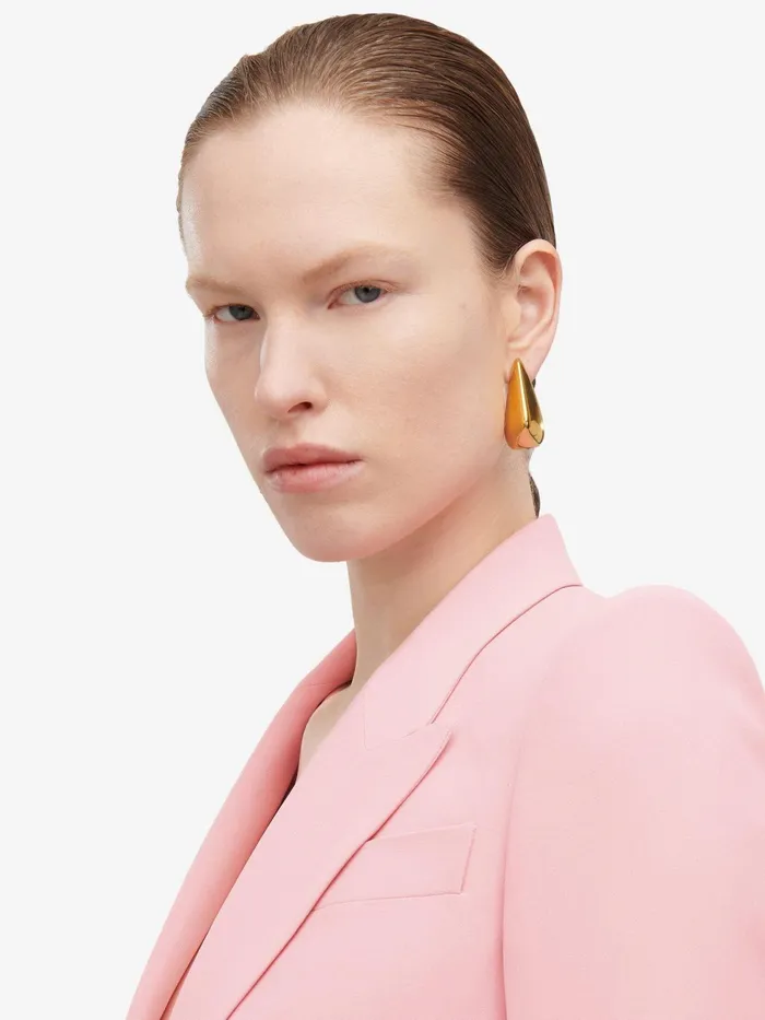 Earrings Women Alexander McQueen Claw Earrings Antique Gold