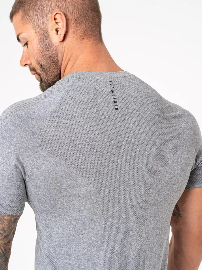 Element Seamless TShirt 8211 Charcoal Marl Men Ryderwear Tops