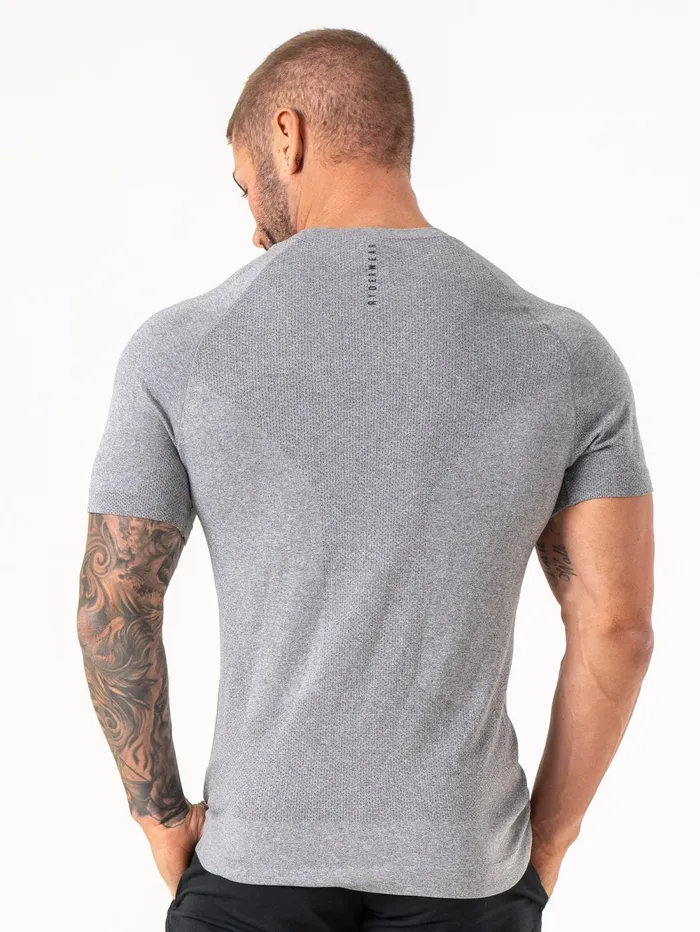 Element Seamless TShirt 8211 Charcoal Marl Men Ryderwear Tops