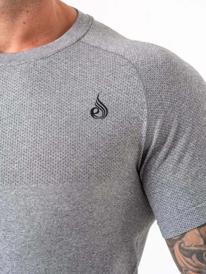 Element Seamless TShirt 8211 Charcoal Marl Men Ryderwear Tops