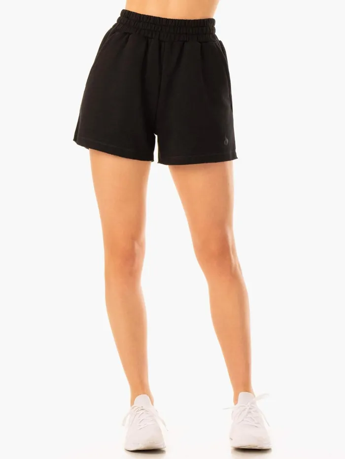 Elevate Track Short 8211 Black Women Ryderwear Gym Shorts