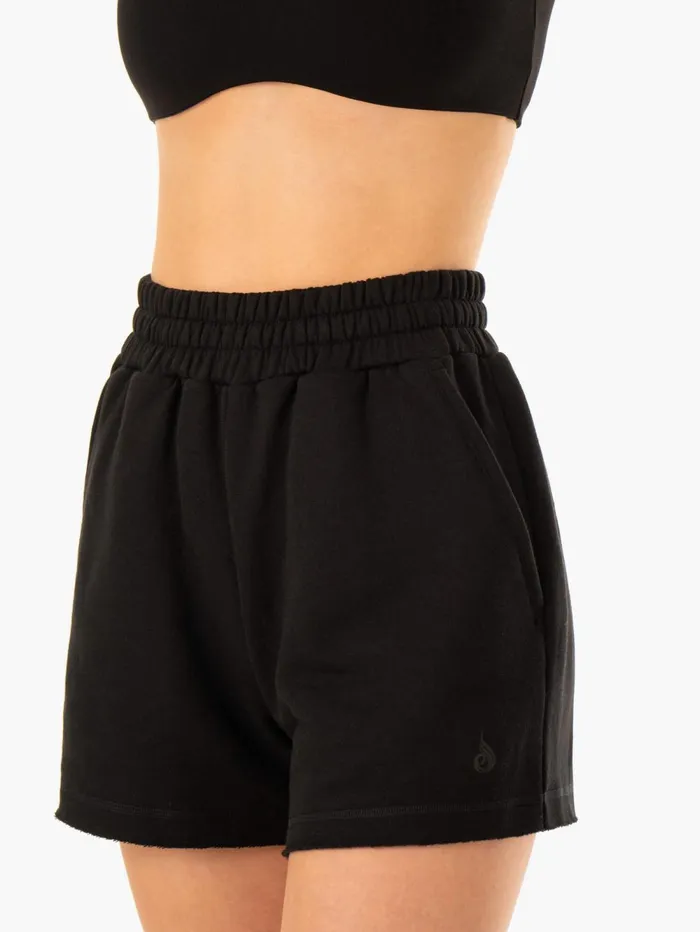 Elevate Track Short 8211 Black Women Ryderwear Gym Shorts