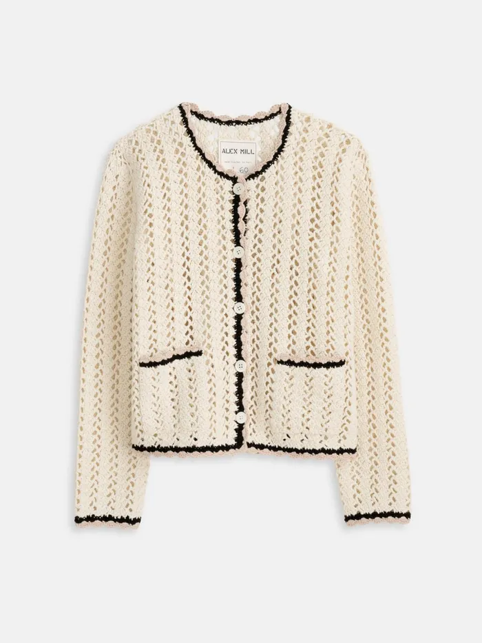Ella HandCrochet Cardigan Women Alex Mill Sweaters