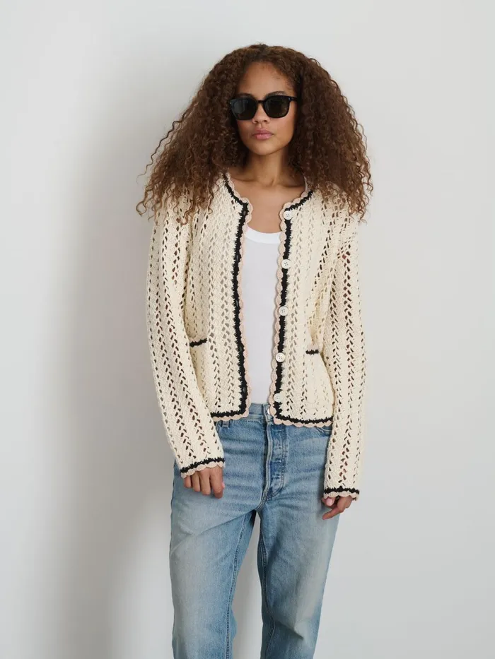 Ella HandCrochet Cardigan Women Alex Mill Sweaters