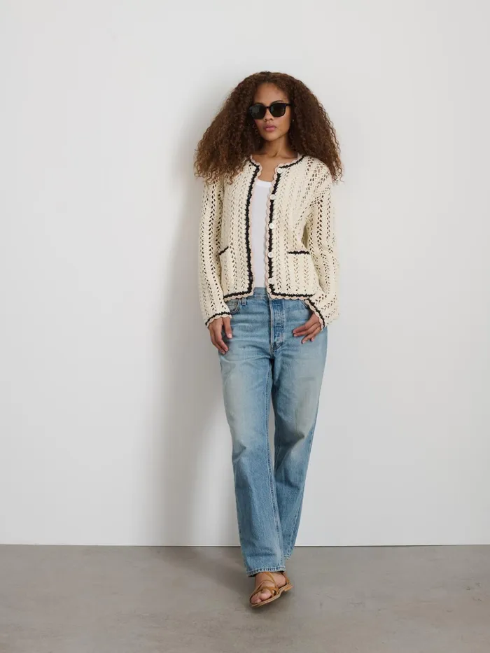 Ella HandCrochet Cardigan Women Alex Mill Sweaters