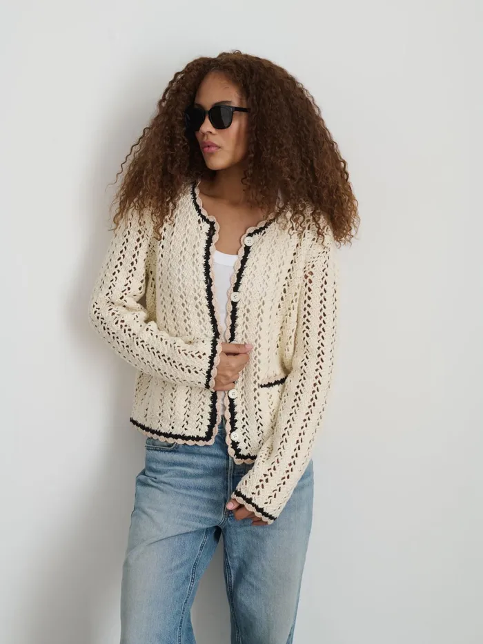 Ella HandCrochet Cardigan Women Alex Mill Sweaters
