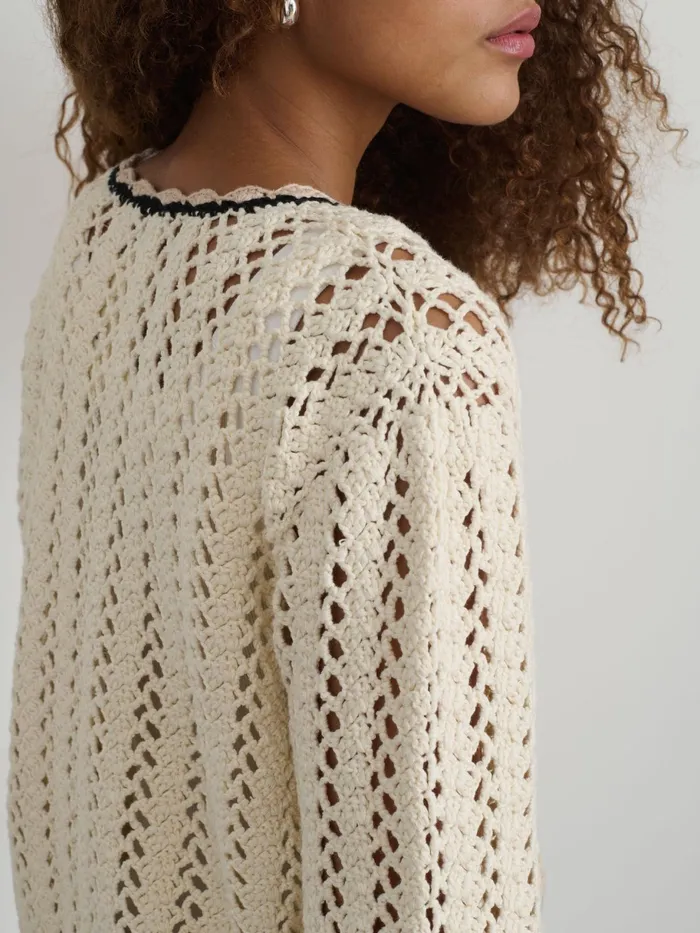 Ella HandCrochet Cardigan Women Alex Mill Sweaters