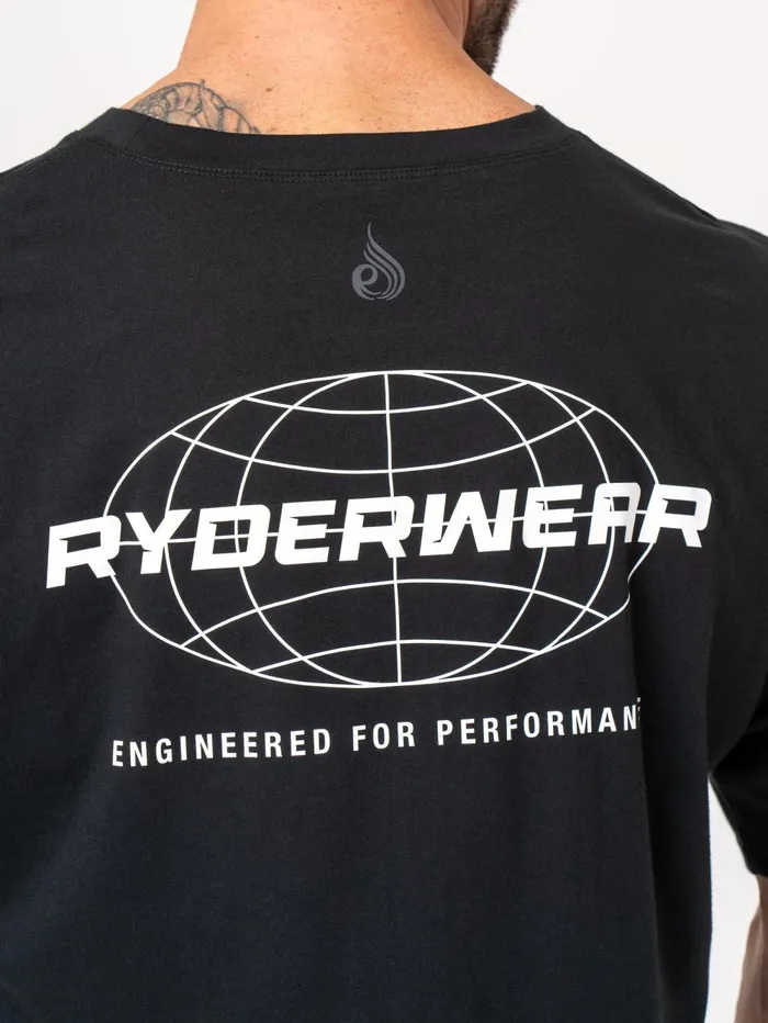 Energy Oversized TShirt 8211 Black Men Ryderwear TShirts
