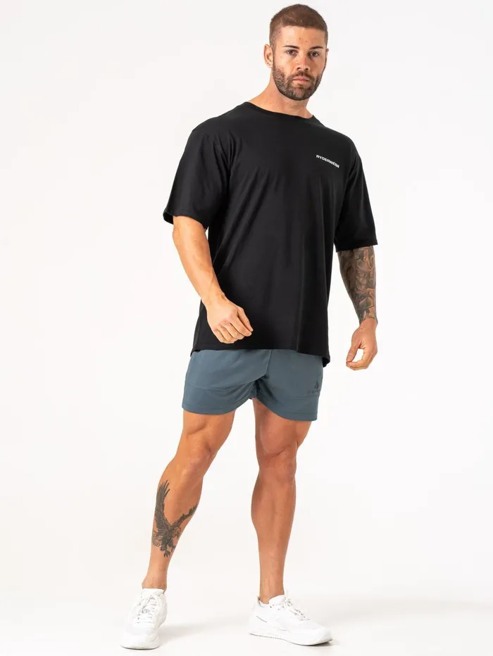 Energy Oversized TShirt 8211 Black Men Ryderwear TShirts