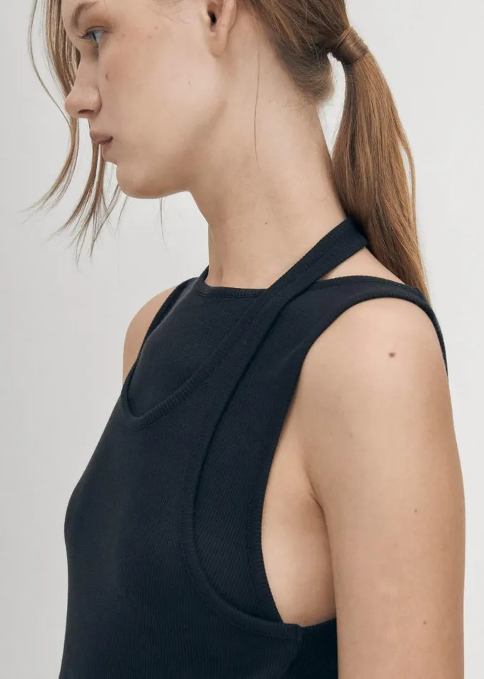 Eos Black Tank Women ALOHAS Tops