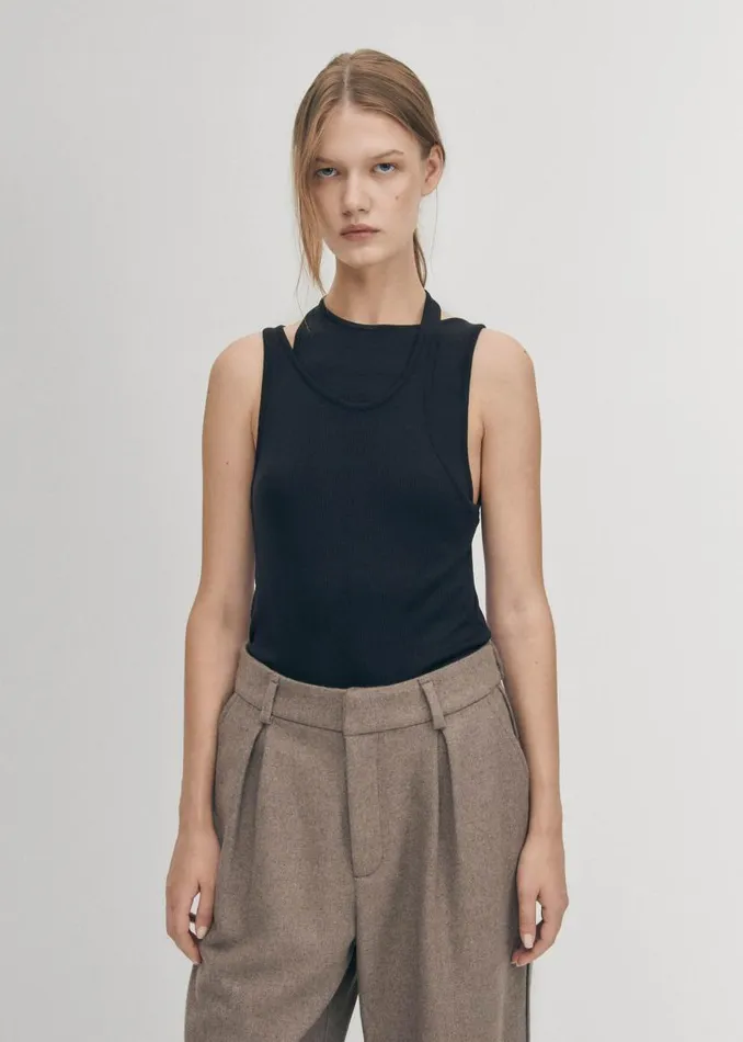 Eos Black Tank Women ALOHAS Tops