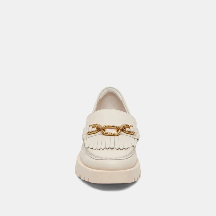 Erna Flats Ivory Leather Women Dolce Vita Flats and Loafers