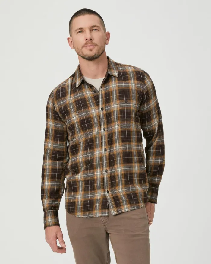 Everett Shirt 8211 Aged Cocoa Men PAIGE Shirts