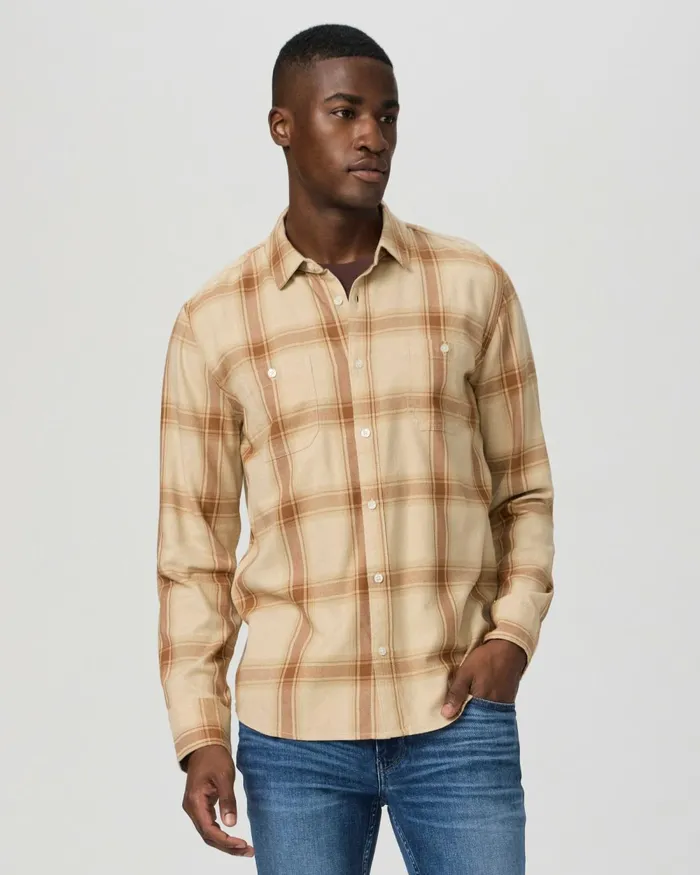 Everett Shirt 8211 Almond Dune Men PAIGE Shirts