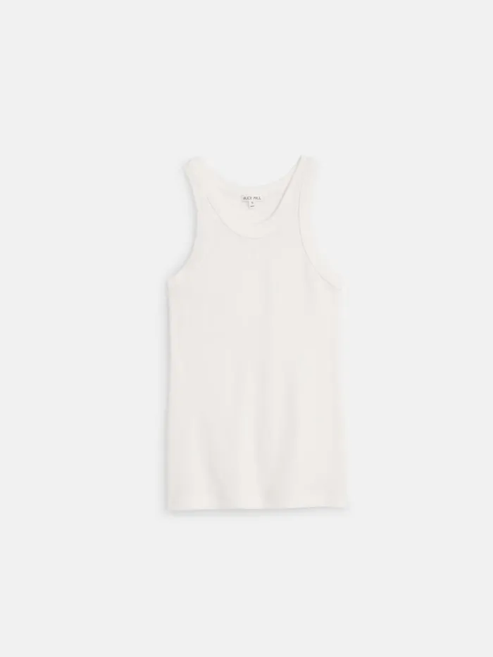 Everyday Rib Tank Sea Salt Women Alex Mill Tees Tanks