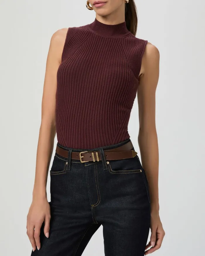 Exclusive Hunter Belt 8211 Mahogany Leather Women PAIGE Shop Belts Exclusive Hunter Belt 8211 Mahogany Leather Women PAIGE Shop Belts