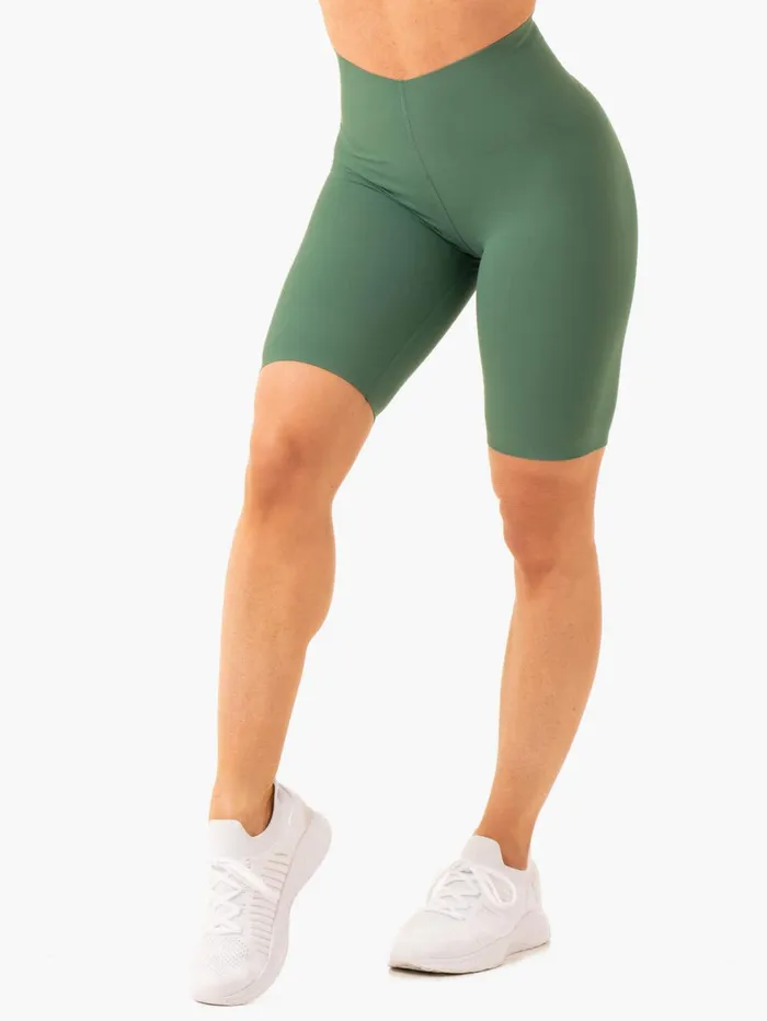 Extend Compression Bike Shorts 8211 Dark Green Women Ryderwear Gym Shorts