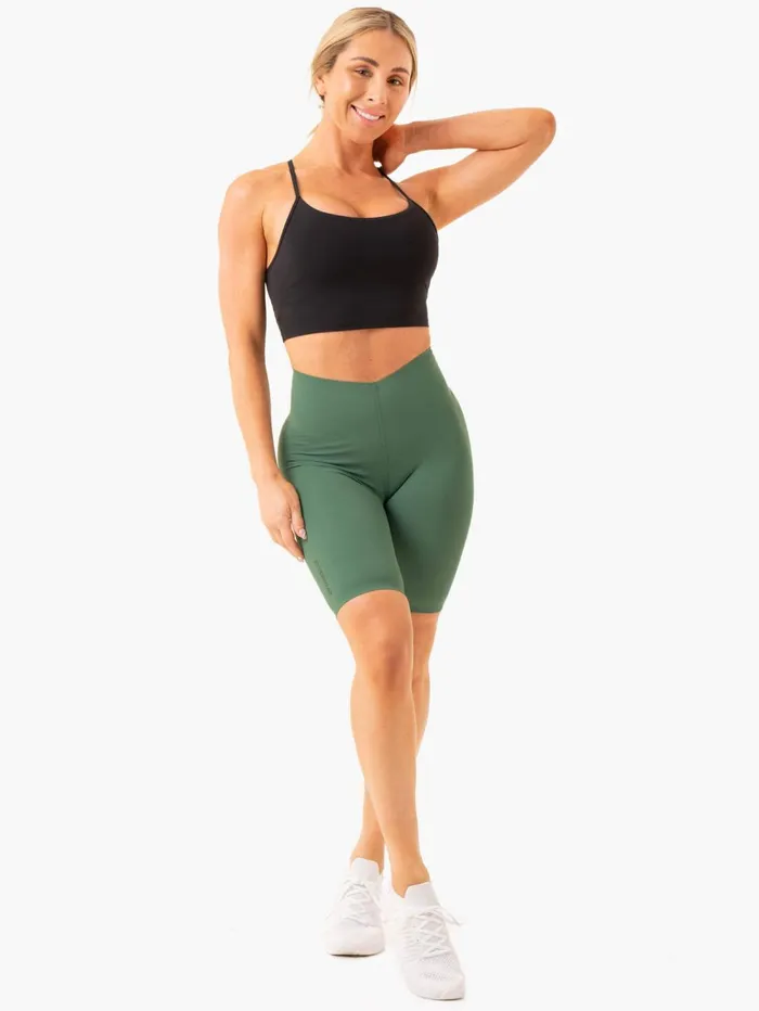 Extend Compression Bike Shorts 8211 Dark Green Women Ryderwear Gym Shorts