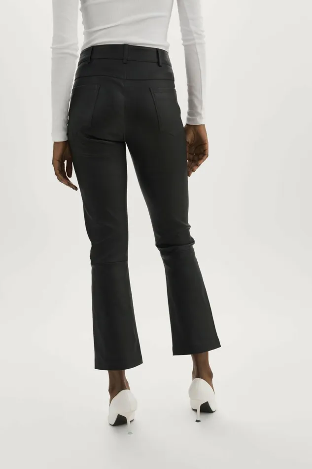 Faris Stretch Leather Pants Black Women Lamarque PANTS