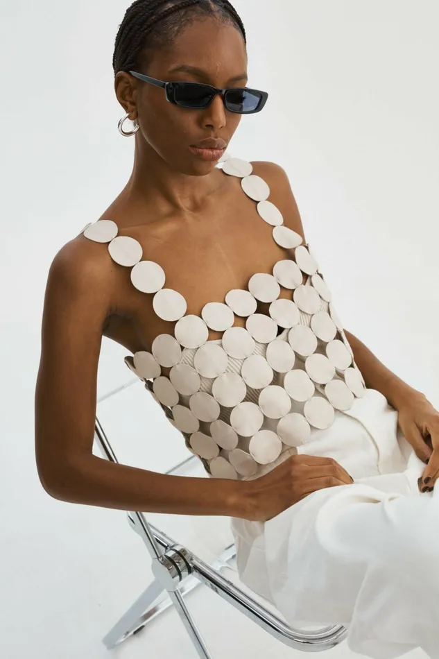 Finley MultiCircle Top Bone Women Lamarque TOPS