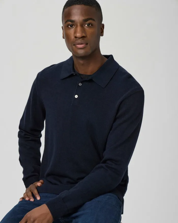 Finsbury Sweater Polo 8211 Deep Anchor Men PAIGE Sweaters and Sweatshirts