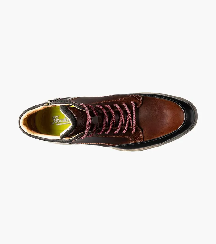 Flair Moc Toe Lace Up Boot Brown Multi Men Florsheim Casual Shoes