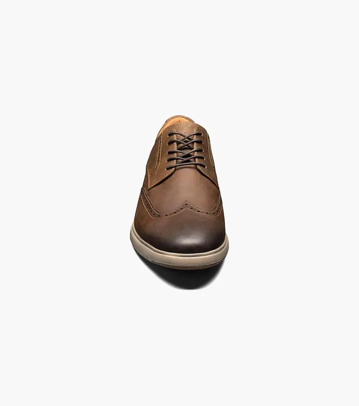 Flair Wingtip Oxford Brown Ch Men Florsheim Dress Shoes