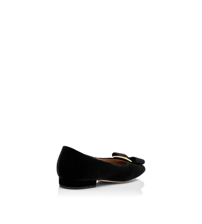 Flats Women TOM FORD VELVET AND GROS GRAIN AUDREY BALLERINA FLAT Black Flats Women TOM FORD VELVET AND GROS GRAIN AUDREY BALLERINA FLAT Black