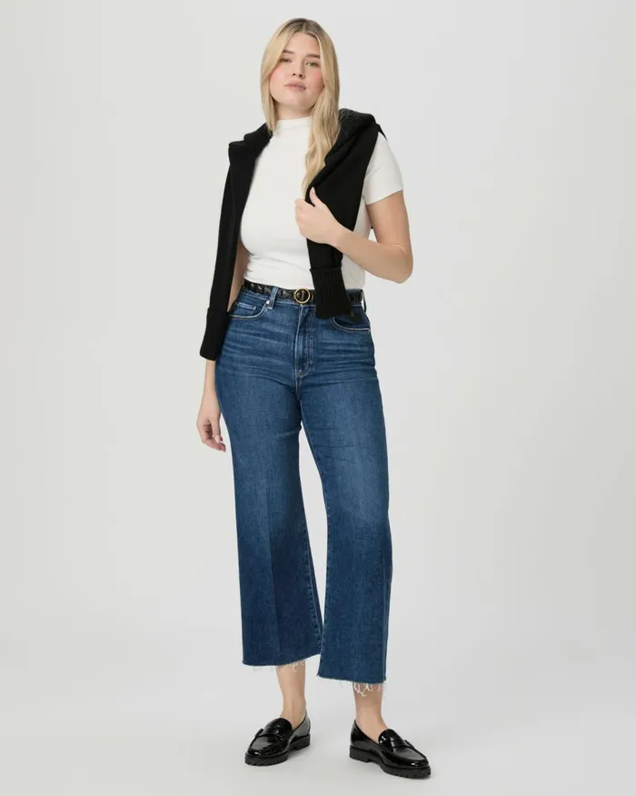 Flaunt Denim Spotlight Wide Leg Jean 8211 Vignette Women PAIGE Denim