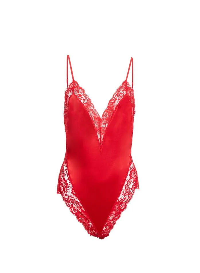 Fleur Du Mal Bodysuits Venus Lace Teddy 8211 Women Fleur Du Mal Bodysuits Venus Lace Teddy 8211 Women